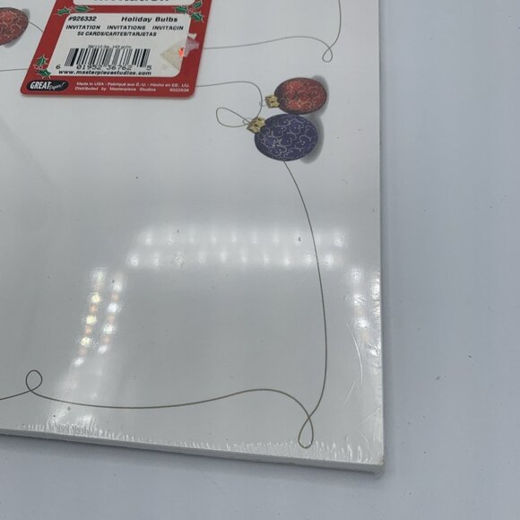 Invitation Blanks Christmas Themed 50 Cards - Picture 3 of 4